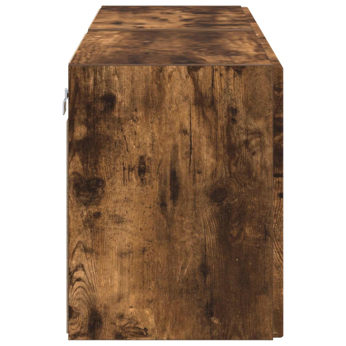 Mobile TV da parete 2 pz Rovere fumé Legno ingegnerizzato