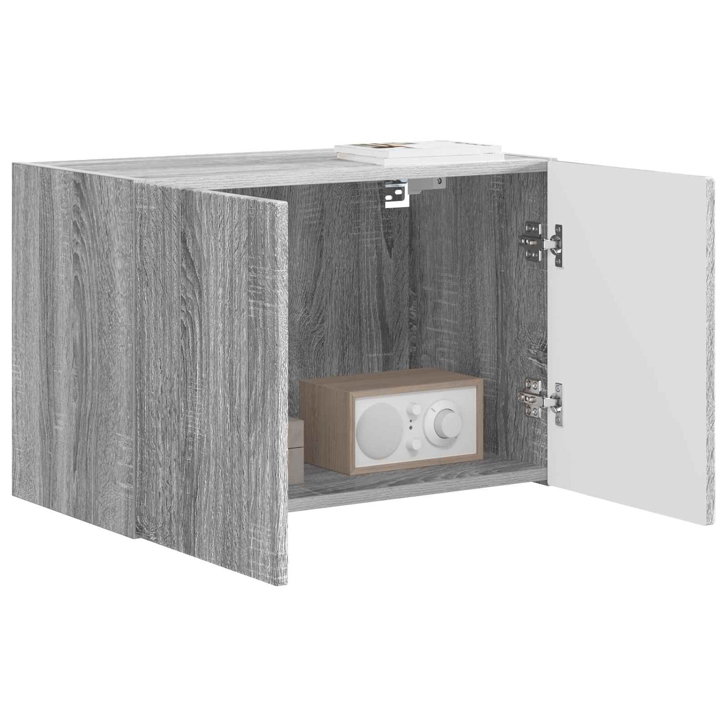 Mobile TV da parete 59,5 x 31 x 40 cm Grigio Sonoma