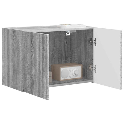 Mobile TV da parete 59,5 x 31 x 40 cm Grigio Sonoma