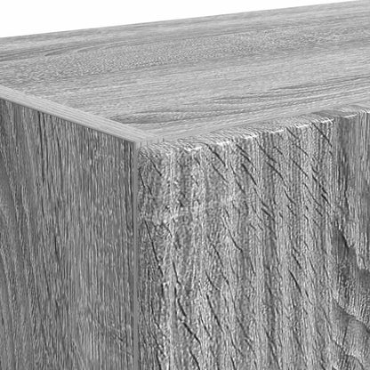 Mobile TV da parete 2 pz Grigio Sonoma Legno ingegnerizzato
