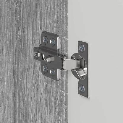 Mobile TV da parete 2 pz Grigio Sonoma Legno ingegnerizzato