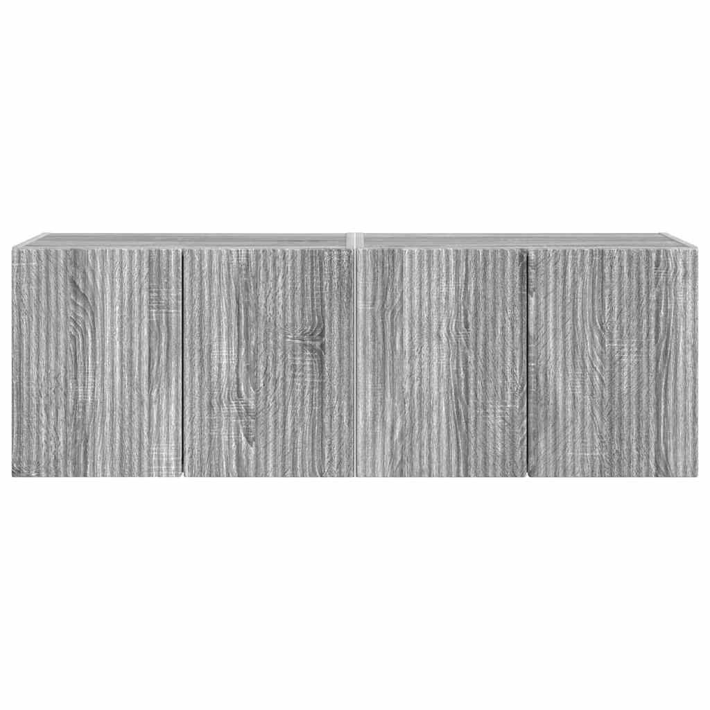 Mobile TV da parete 2 pcs Grigio Sonoma 59,5 x 31 x 40 cm