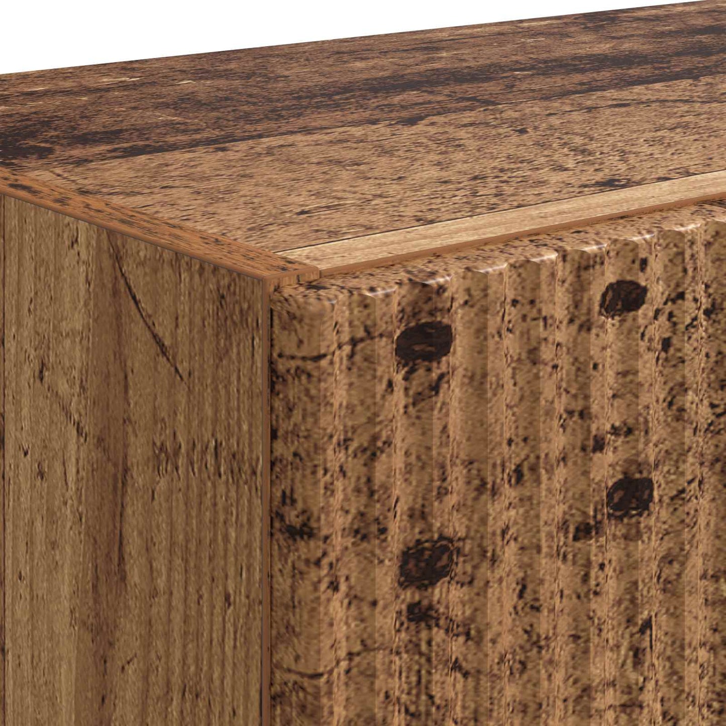 Mobile TV da parete 2 pz Legno vecchio Legno ingegnerizzato