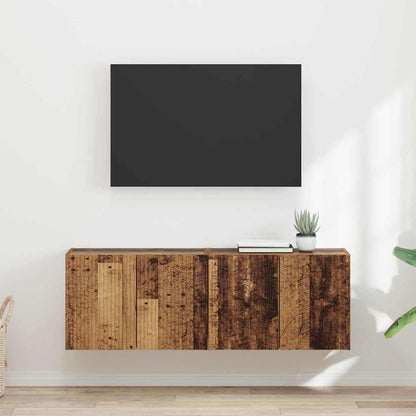 Mobile TV da parete 2 pcs Legno vecchio 59,5 x 31 x 40 cm