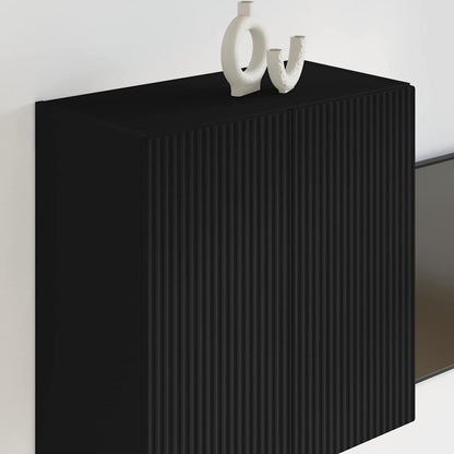 Mobile TV da parete Nero 59,5 x 31 x 60 cm Legno multistrato