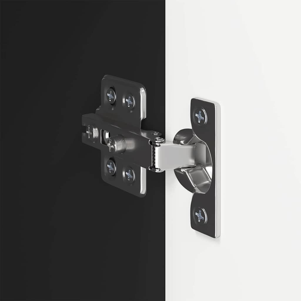 Mobile TV da parete Nero 59,5 x 31 x 80 cm Legno multistrato