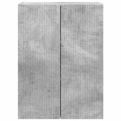 Mobile TV da parete Grigio cemento 59,5 x 31 x 80 cm