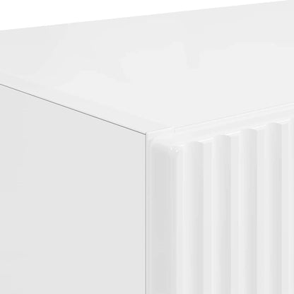 Mobile TV da parete Bianco Lucido 59,5 x 31 x 80 cm