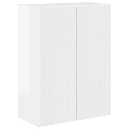 Mobile TV da parete Bianco Lucido 59,5 x 31 x 80 cm