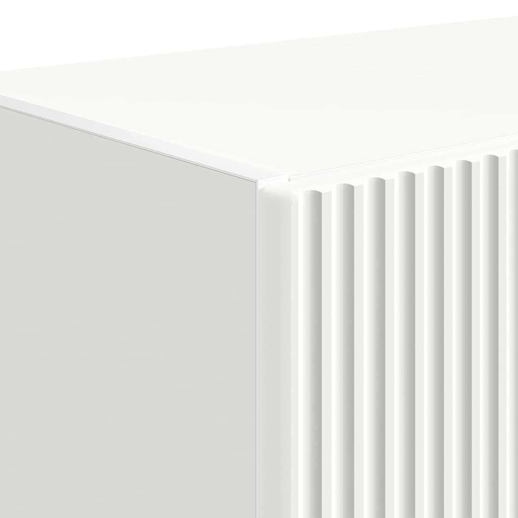 Mobile TV da parete Bianco 59,5 x 31 x 100 cm Legno multistrato