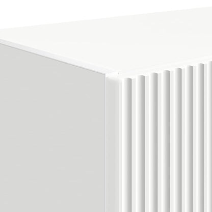 Mobile TV da parete Bianco 59,5 x 31 x 100 cm Legno multistrato