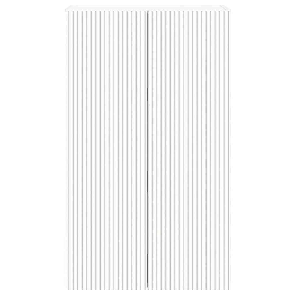 Mobile TV da parete Bianco 59,5 x 31 x 100 cm Legno multistrato