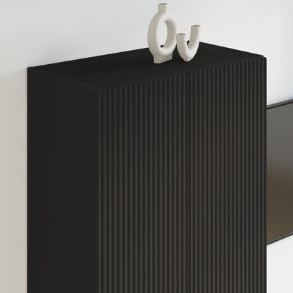 Mobile TV da parete 59,5 x 31 x 100 cm Nero