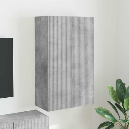 Mobile TV da parete 59,5 x 31 x 100 cm Grigio cemento