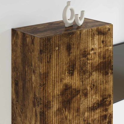 Mobile TV da parete 59,5 x 31 x 100 cm Rovere fumé