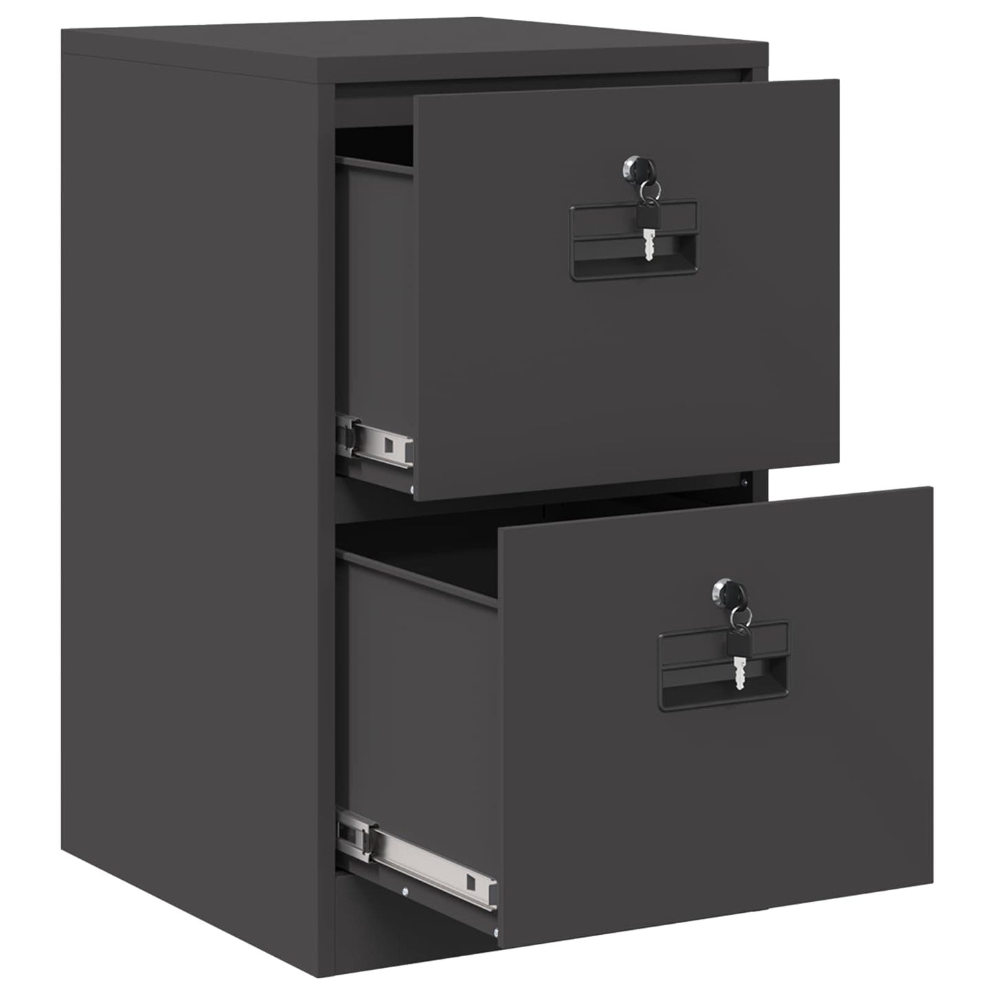 Armadio per File con cassetto Nero 44 x 50 x 106.5 cm