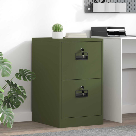 Armadio per File con cassetto Verde oliva 44 x 50 x 106.5 cm