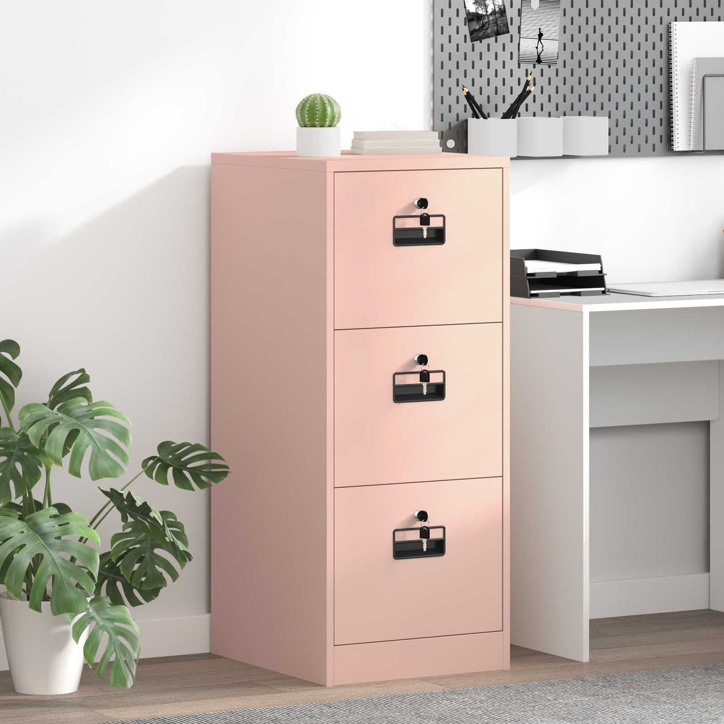 Armadio per File con cassetto Rosa 44 x 50 x 106.5 cm