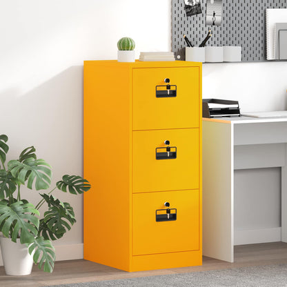 Armadio per File con cassetto Giallo senape 44 x 50 x 106.5 cm