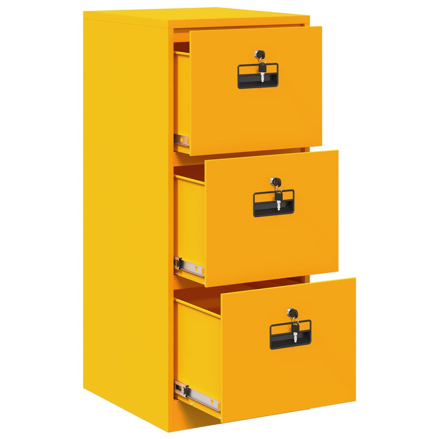 Armadio per File con cassetto Giallo senape 44 x 50 x 106.5 cm