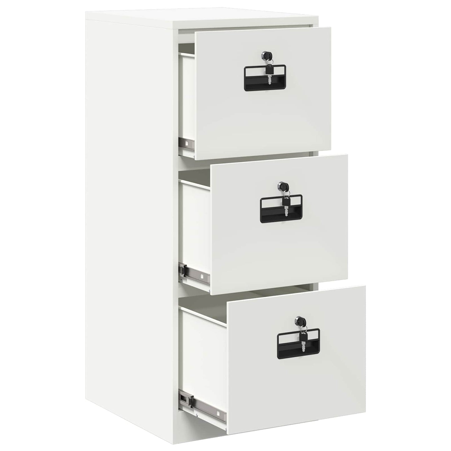 Armadio per File con cassetto Bianco 44 x 50 x 106.5 cm
