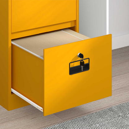 Armadio per File con cassetto Giallo senape 44 x 50 x 106.5 cm