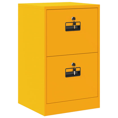 Armadio per File con cassetto Giallo senape 44 x 50 x 106.5 cm