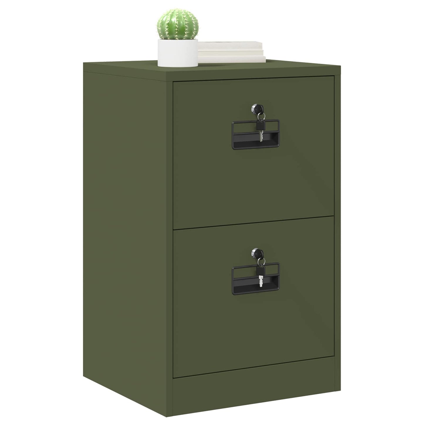 Armadio per File con cassetto Verde oliva 44 x 50 x 106.5 cm