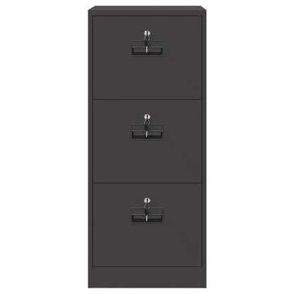 Armadio per File con cassetto Nero 44 x 50 x 106.5 cm