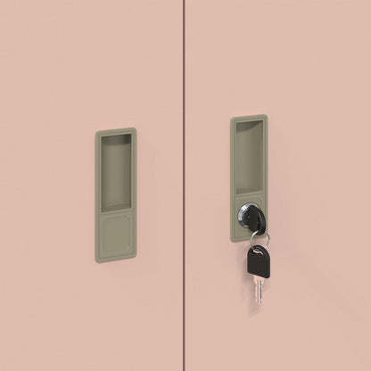 Armadio Rosa 90 x 40 x 70 cm Acciaio | homemem39