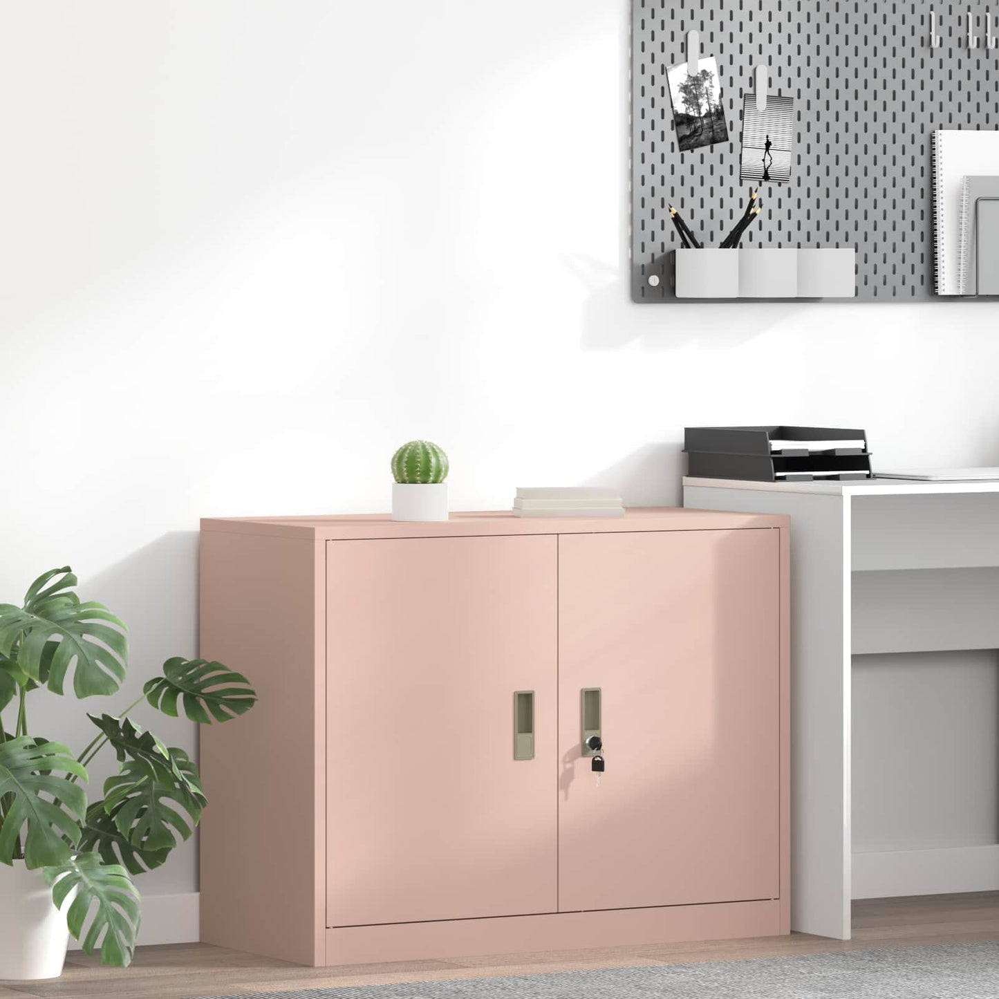 Armadio Rosa 90 x 40 x 70 cm Acciaio | homemem39