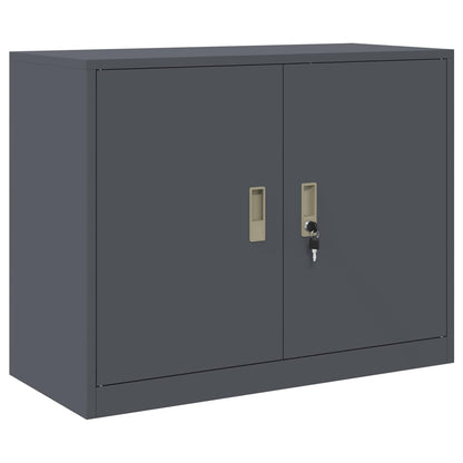 Armadio Antracite 90 x 40 x 70 cm Acciaio | homemem39