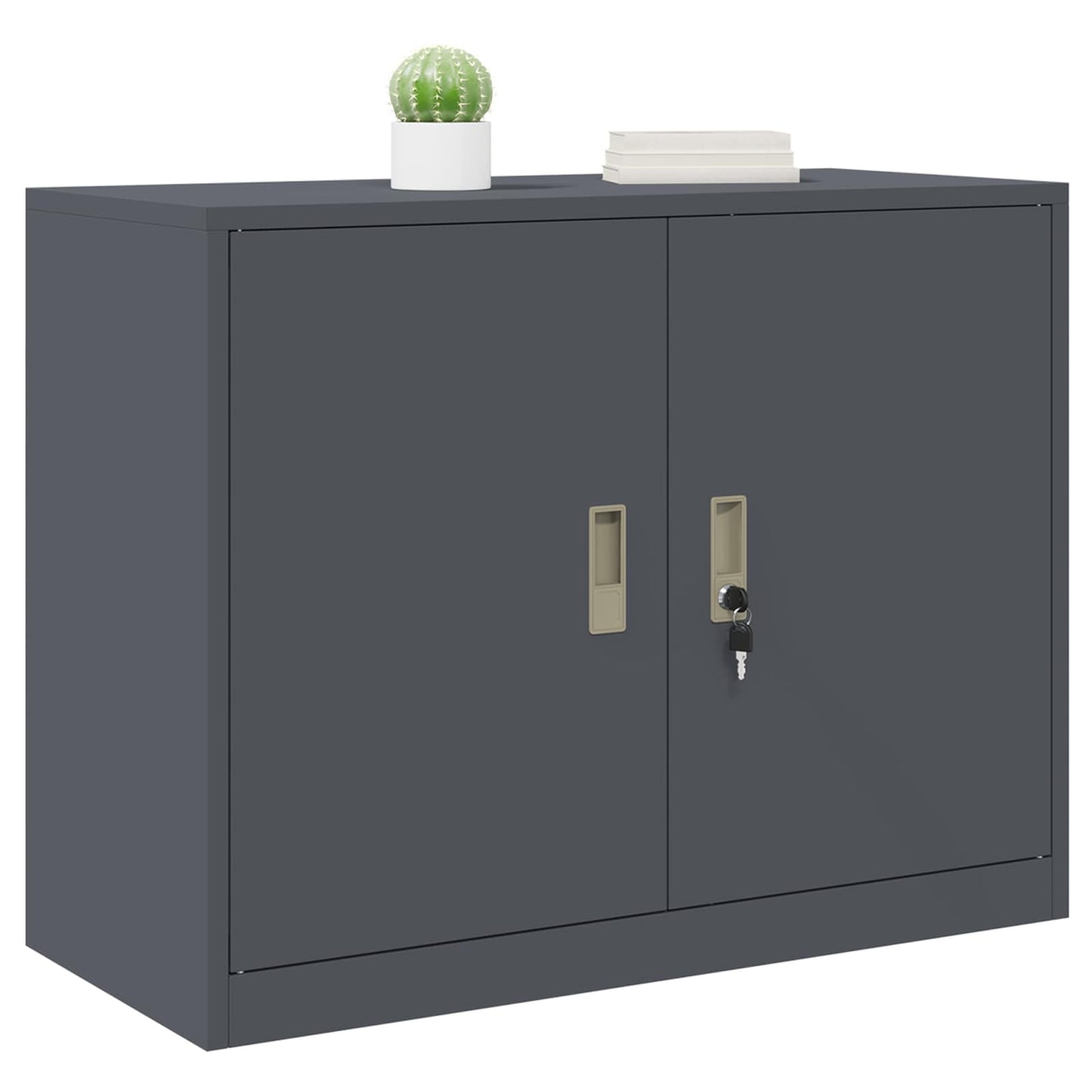 Armadio Antracite 90 x 40 x 70 cm Acciaio | homemem39