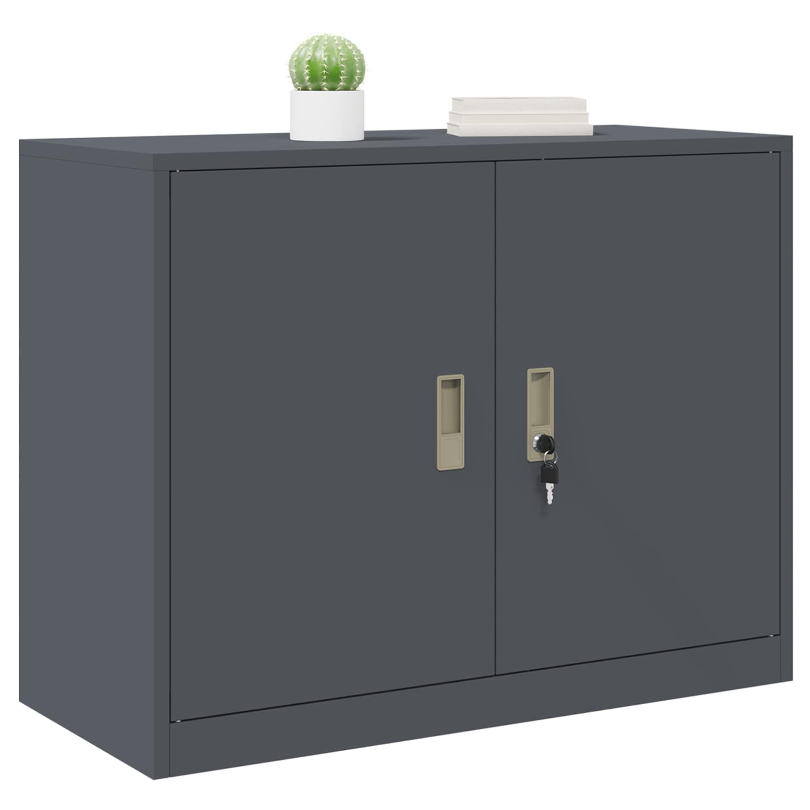 Armadio Antracite 90 x 40 x 70 cm Acciaio | homemem39