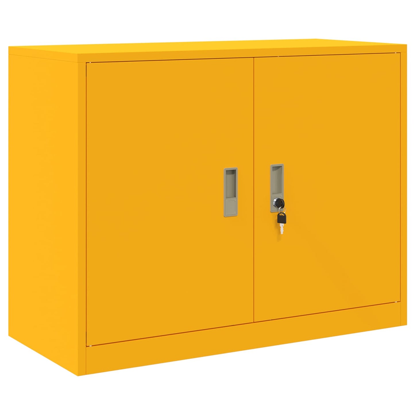 Armadio Giallo senape 90 x 40 x 70 cm Acciaio