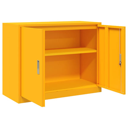 Armadio Giallo senape 90 x 40 x 70 cm Acciaio | homemem39
