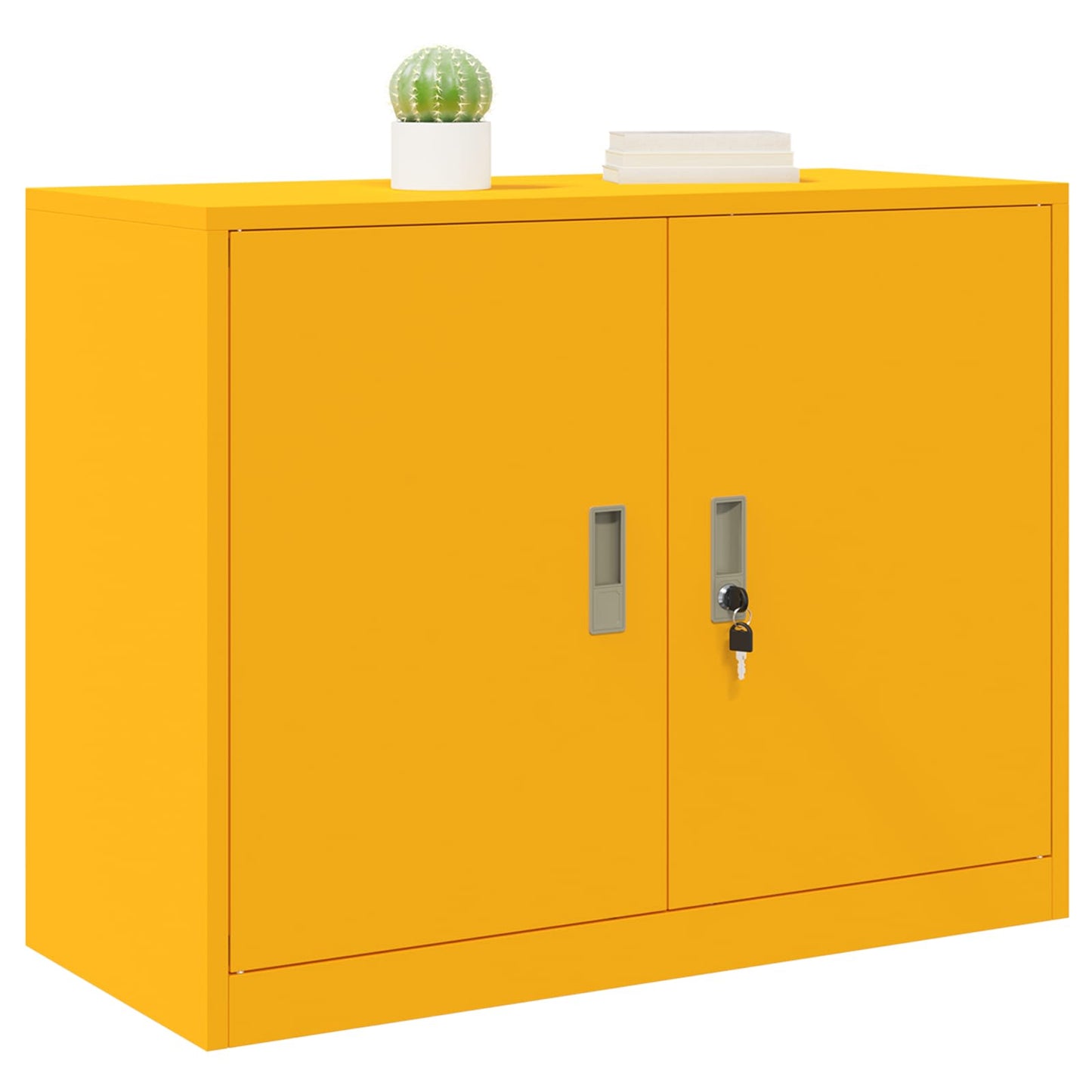 Armadio Giallo senape 90 x 40 x 70 cm Acciaio | homemem39