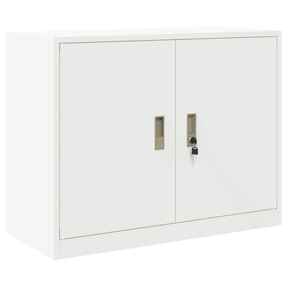 Armadio Bianco 90 x 40 x 70 cm Acciaio | homemem39