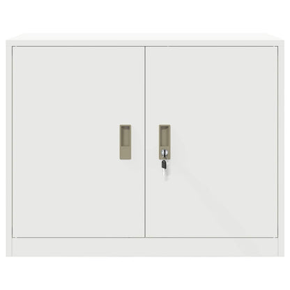 Armadio Bianco 90 x 40 x 70 cm Acciaio | homemem39