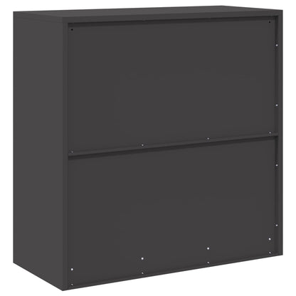 Armadio Nero 90 x 40 x 90 cm Acciaio | homemem39