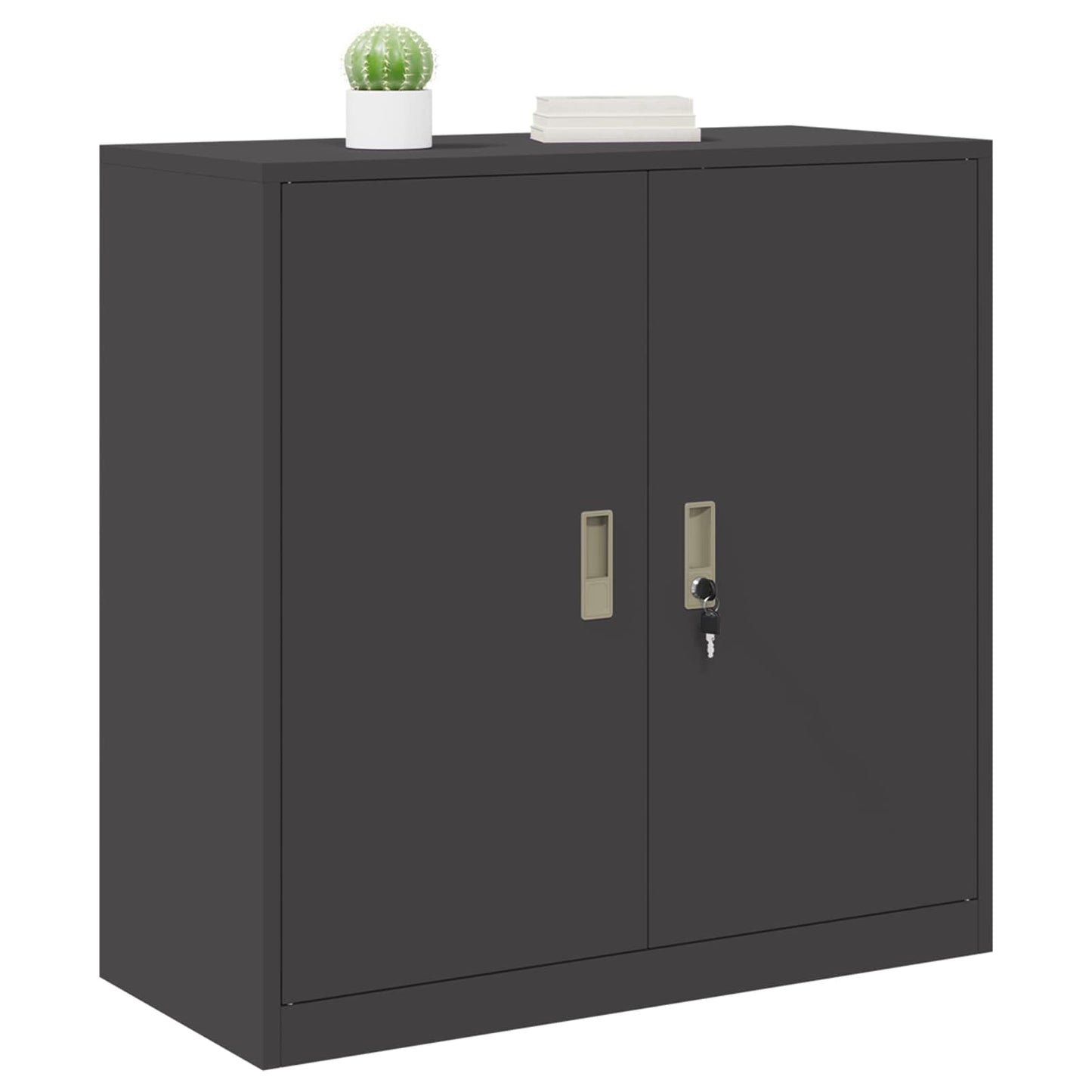Armadio Nero 90 x 40 x 90 cm Acciaio | homemem39