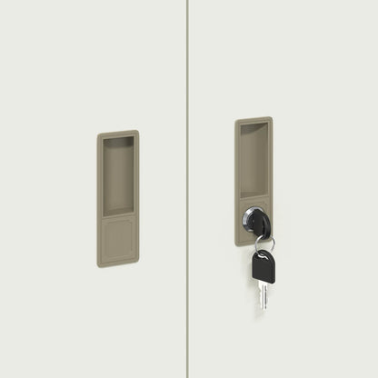 Armadio Bianco 90 x 40 x 90 cm Acciaio | homemem39
