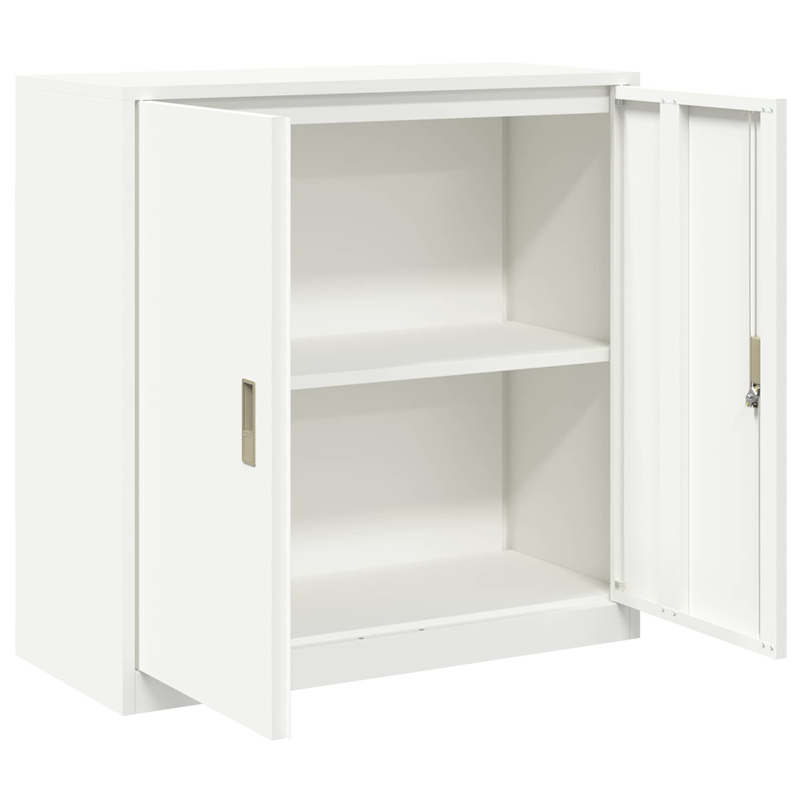 Armadio Bianco 90 x 40 x 90 cm Acciaio | homemem39
