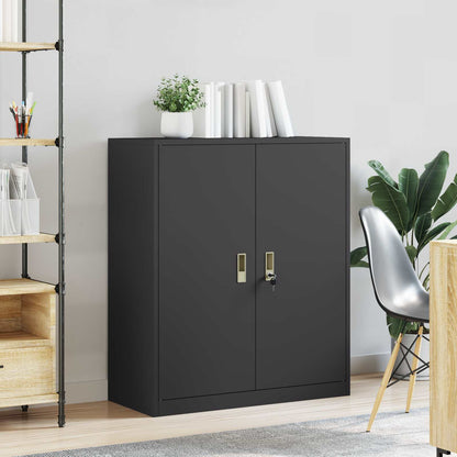 Armadio Nero 90 x 40 x 105 cm Acciaio | homemem39