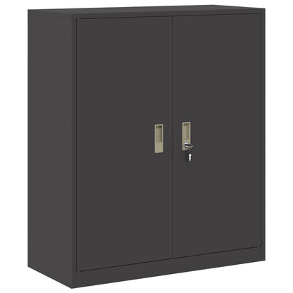 Armadio Nero 90 x 40 x 105 cm Acciaio | homemem39