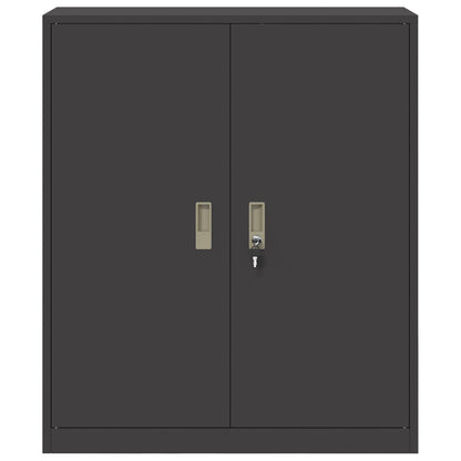 Armadio Nero 90 x 40 x 105 cm Acciaio | homemem39