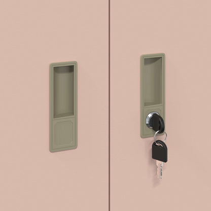 Armadio Rosa 90 x 40 x 105 cm Acciaio | homemem39