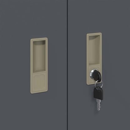 Armadio Antracite 90 x 40 x 105 cm Acciaio | homemem39