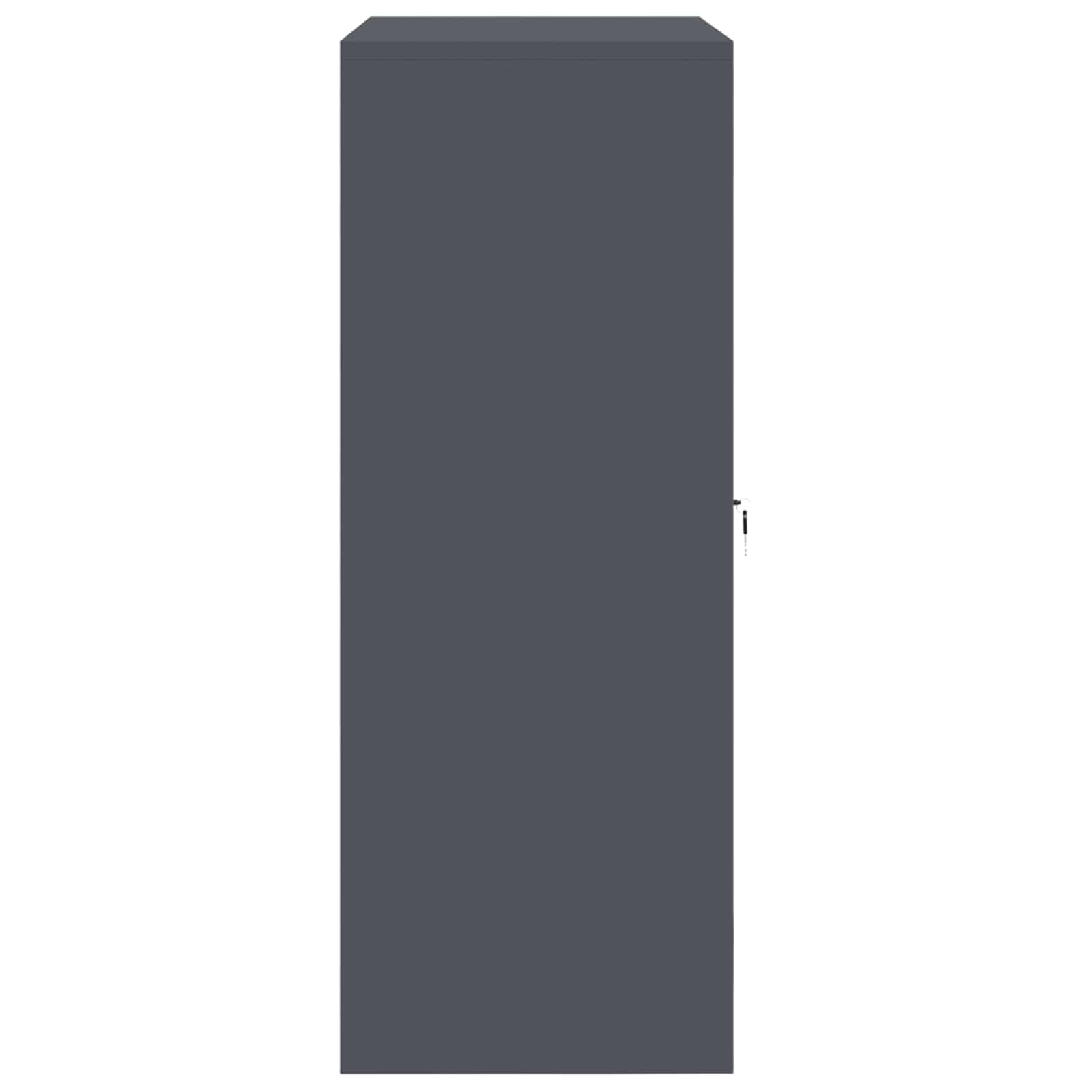 Armadio Antracite 90 x 40 x 105 cm Acciaio | homemem39