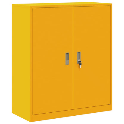 Armadio Giallo senape 90 x 40 x 105 cm Acciaio | homemem39